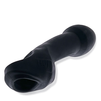 Oxballs Double Thruster - Silicone Strap-On Cock Sling for Double Penetration - Black