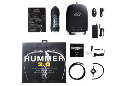 VeDO Hummer 2.0 Hands-Free BJ Machine with 180 RPM and Detachable Vibrating Sleeve