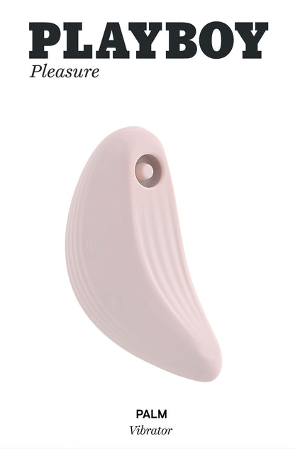 Playboy Pleasure Palm Vibrator - Multi-Speed Vibrations - Light Pink