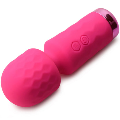XR Brands 10x Mini Silicone Wand – Pink – Waterproof, Rechargeable, Multi-Speed