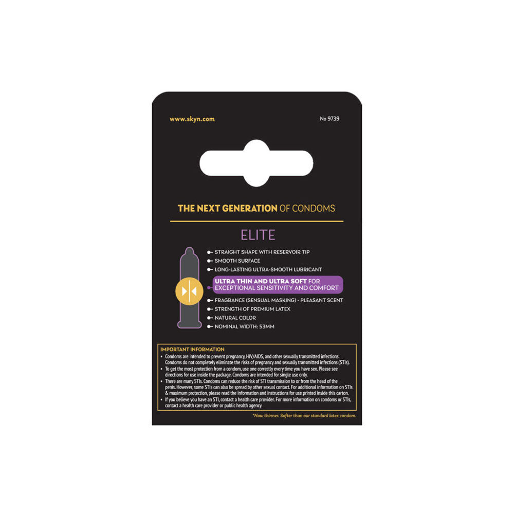 Lifestyles Skyn Elite Condoms - Natural Feel - 3 Pack
