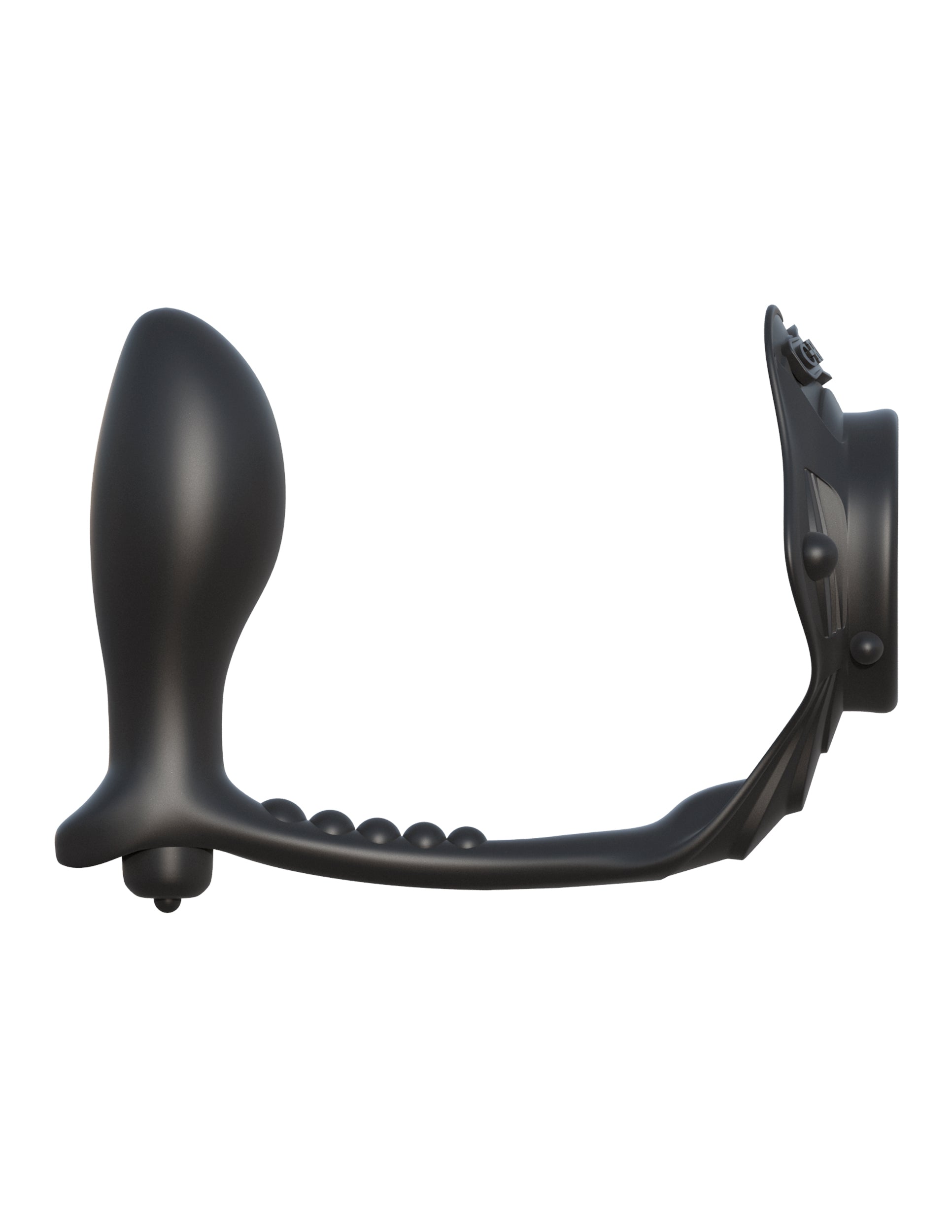 Fantasy C-Ringz Rock Hard Ass Gasm Cock Ring and P-Spot Plug – Black