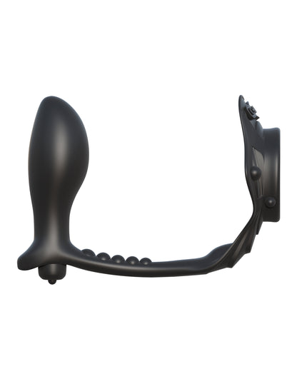 Fantasy C-Ringz Rock Hard Ass Gasm Cock Ring and P-Spot Plug – Black