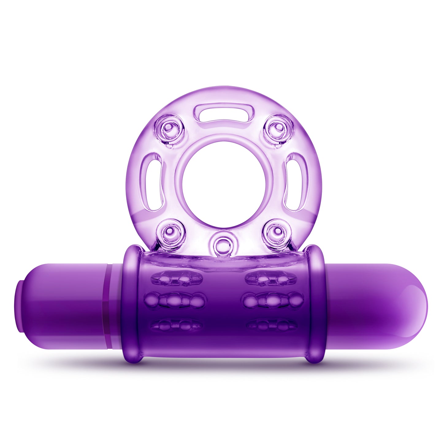 Blush Couples Play Vibrating Cock Ring – Purple