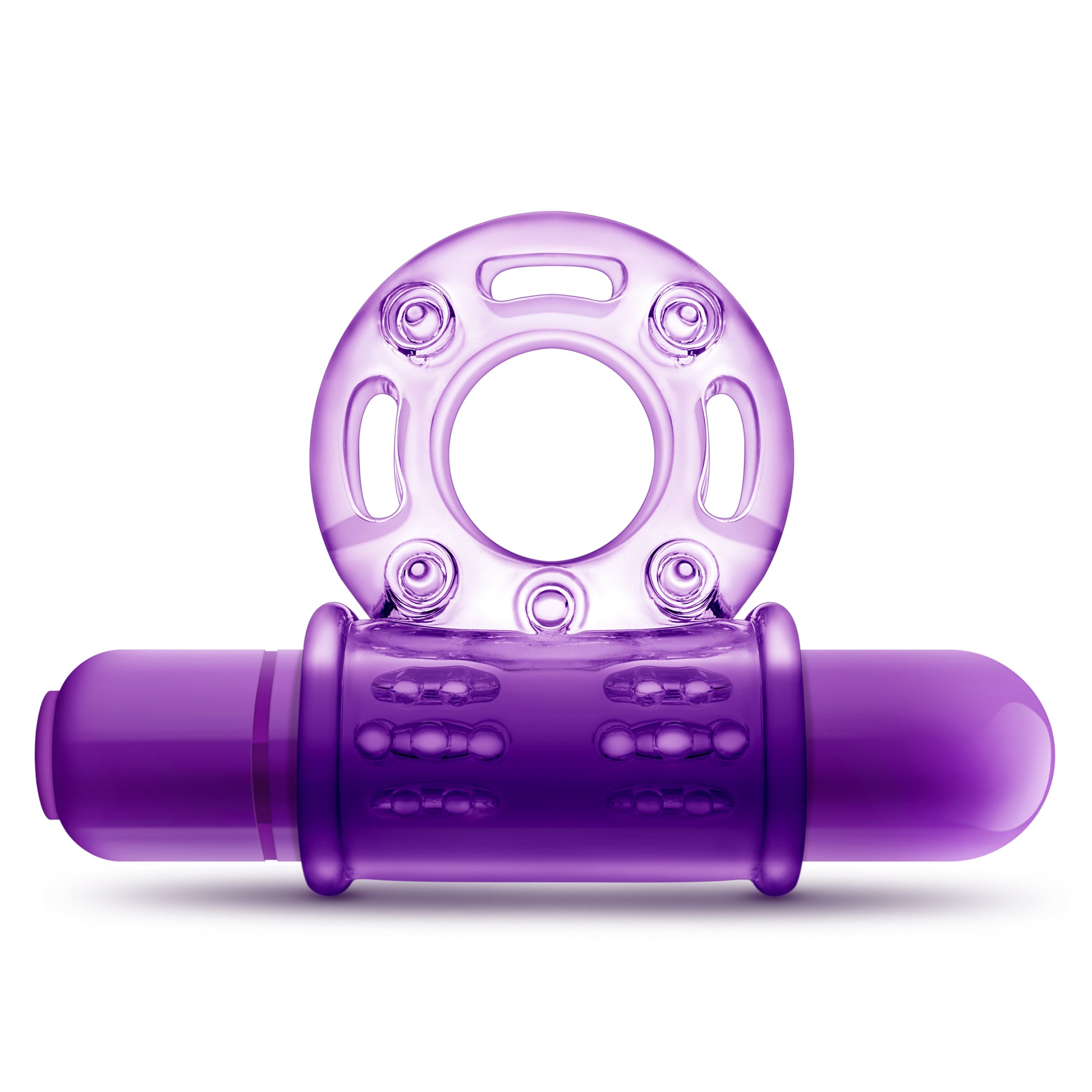 Blush Couples Play Vibrating Cock Ring – Purple
