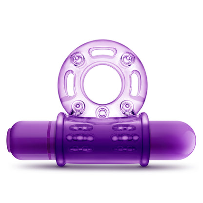 Blush Couples Play Vibrating Cock Ring – Purple