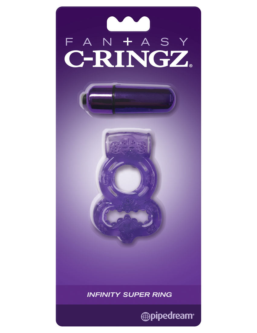 Fantasy C-Ringz Infinity Super Ring – Purple – Erection Support and Vibrations