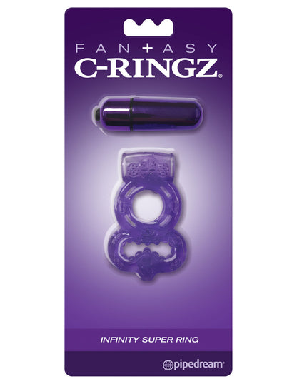 Fantasy C-Ringz Infinity Super Ring – Purple – Erection Support and Vibrations