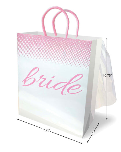Little Genie Bride Gift Bag with Veil – Elegant White Design