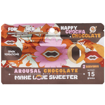 Happy Chocha Chocolate - High-Quality Liquid Arousal Chocolate - 12 Pack Display