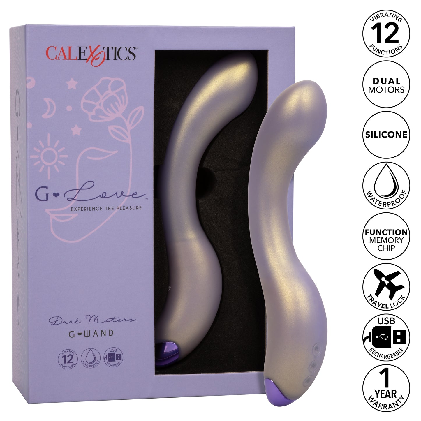 CalExotics G-Love G-Wand Vibrating Massager – Purple