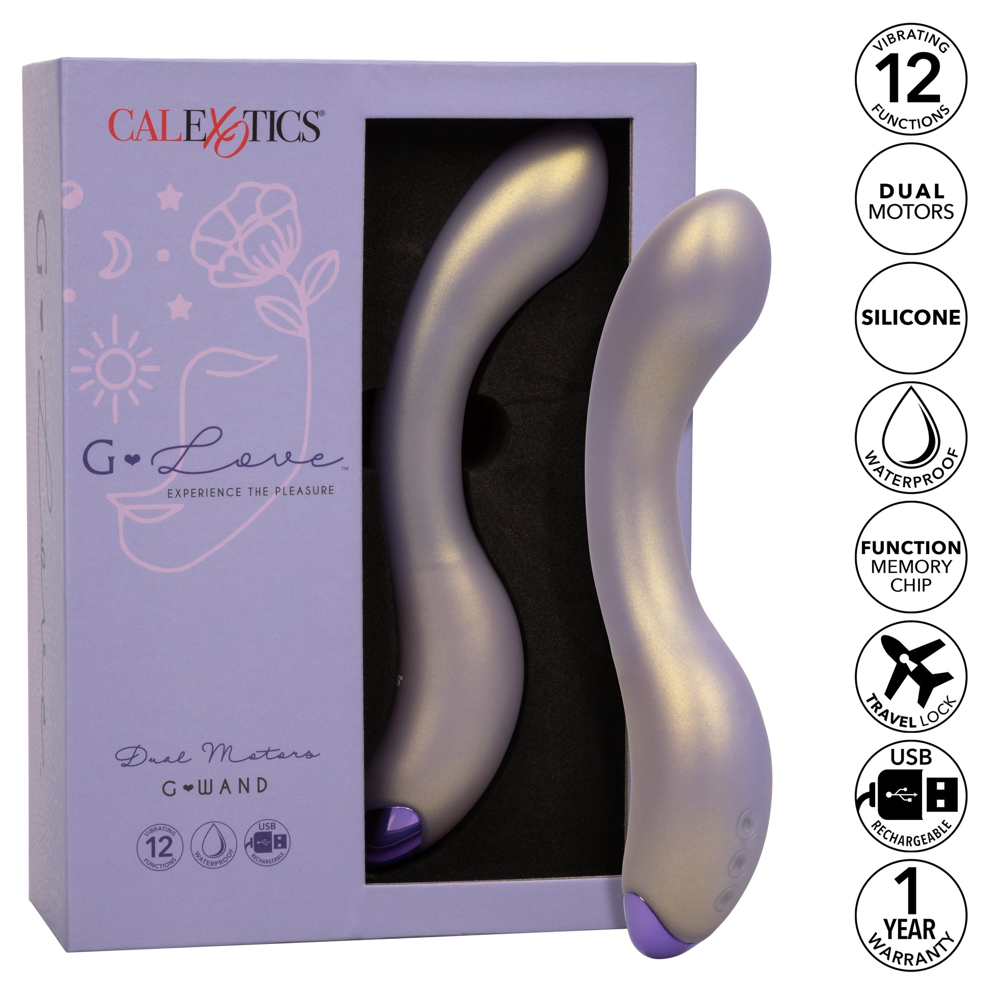 CalExotics G-Love G-Wand Vibrating Massager – Purple