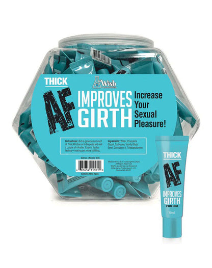 Little Genie Thick AF Girth Cream, 0.34 fl oz (10 mL), 65-Count Fishbowl Display