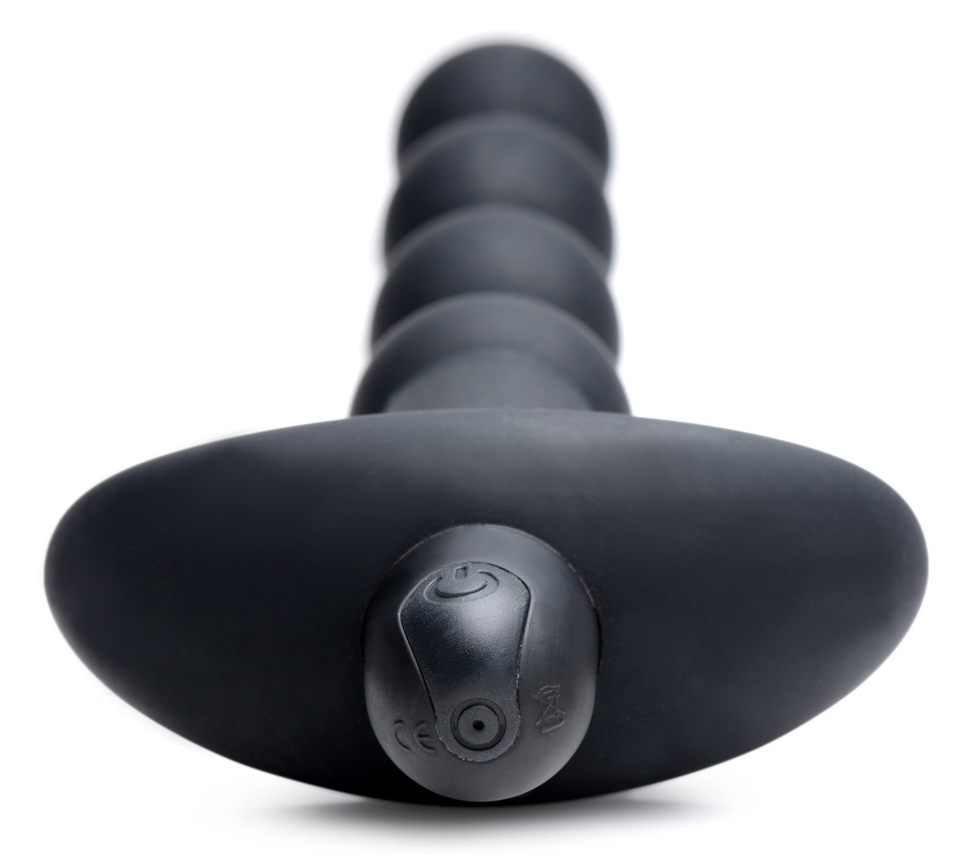 Bang Vibrating Silicone Anal Beads with Remote Control – Black