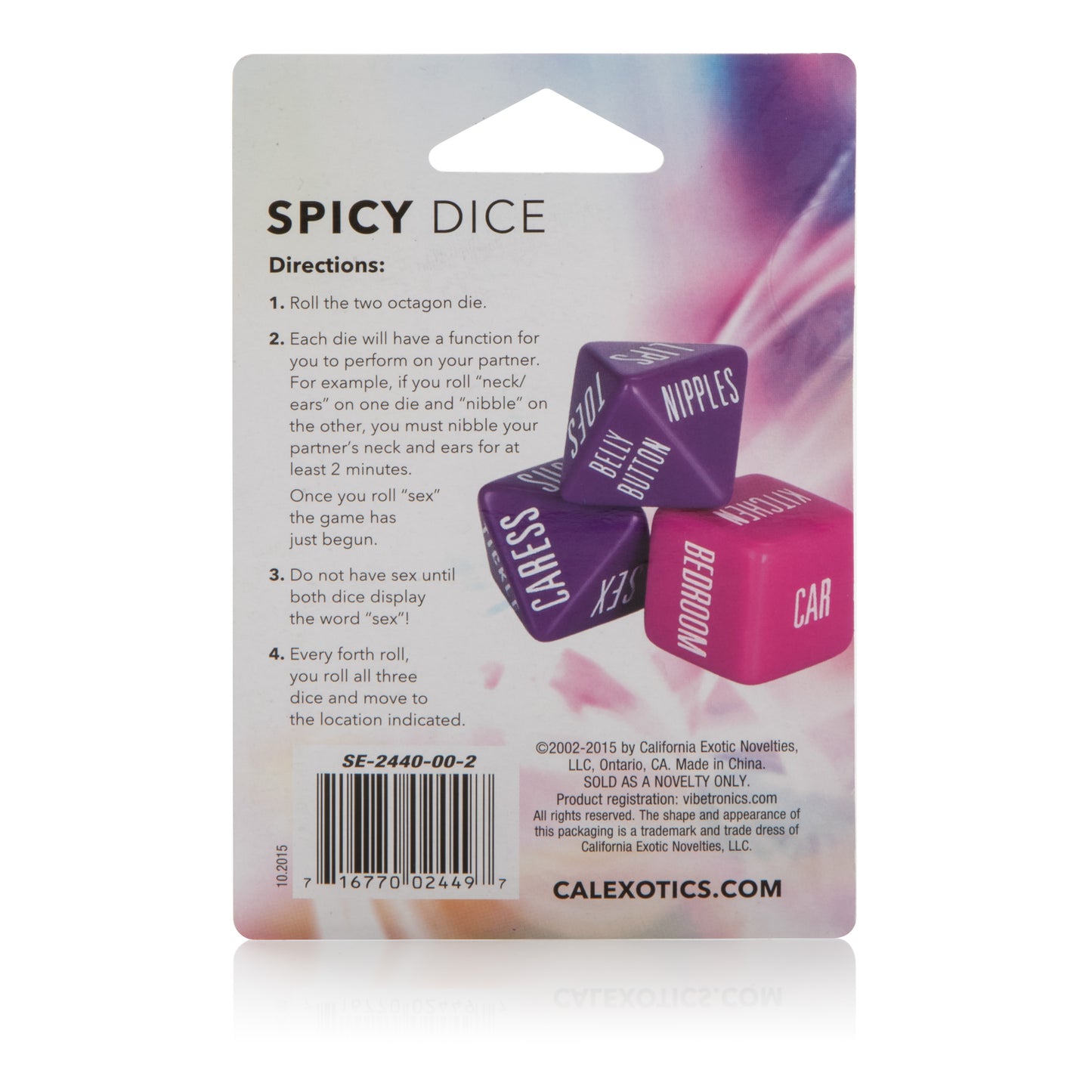 CalExotics Spicy Dice - Party Game for Adventurous Couples