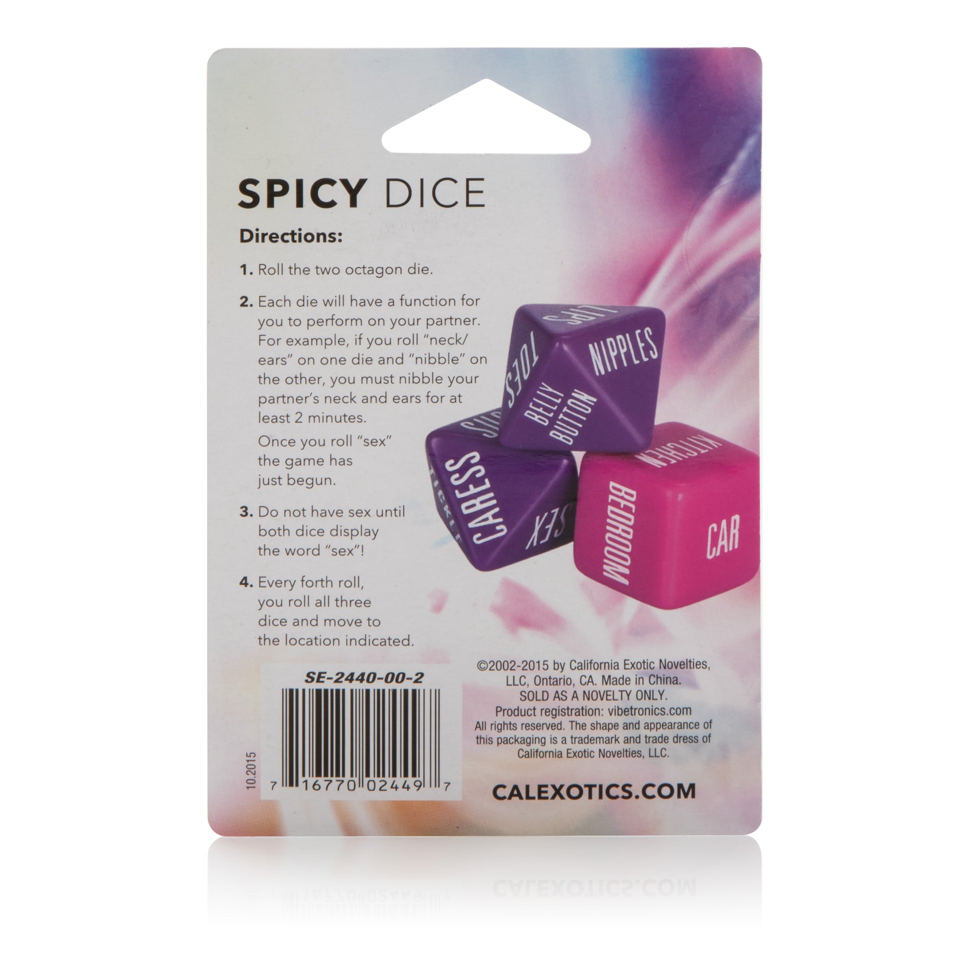 CalExotics Spicy Dice - Party Game for Adventurous Couples
