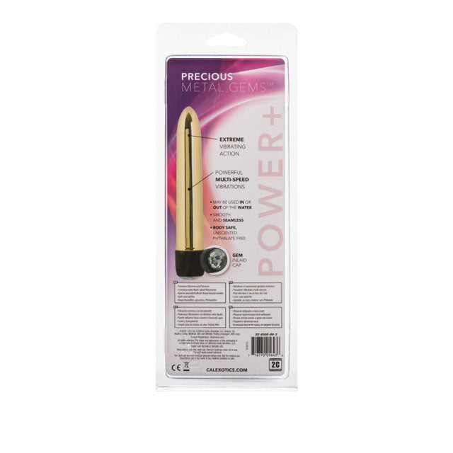 CalExotics Precious Metal Gems Multi-Speed Vibrating Massager – Gold