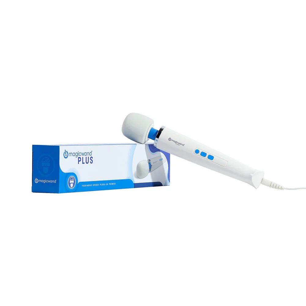 Magic Wand Plus Corded Massager – White – Variable Speed