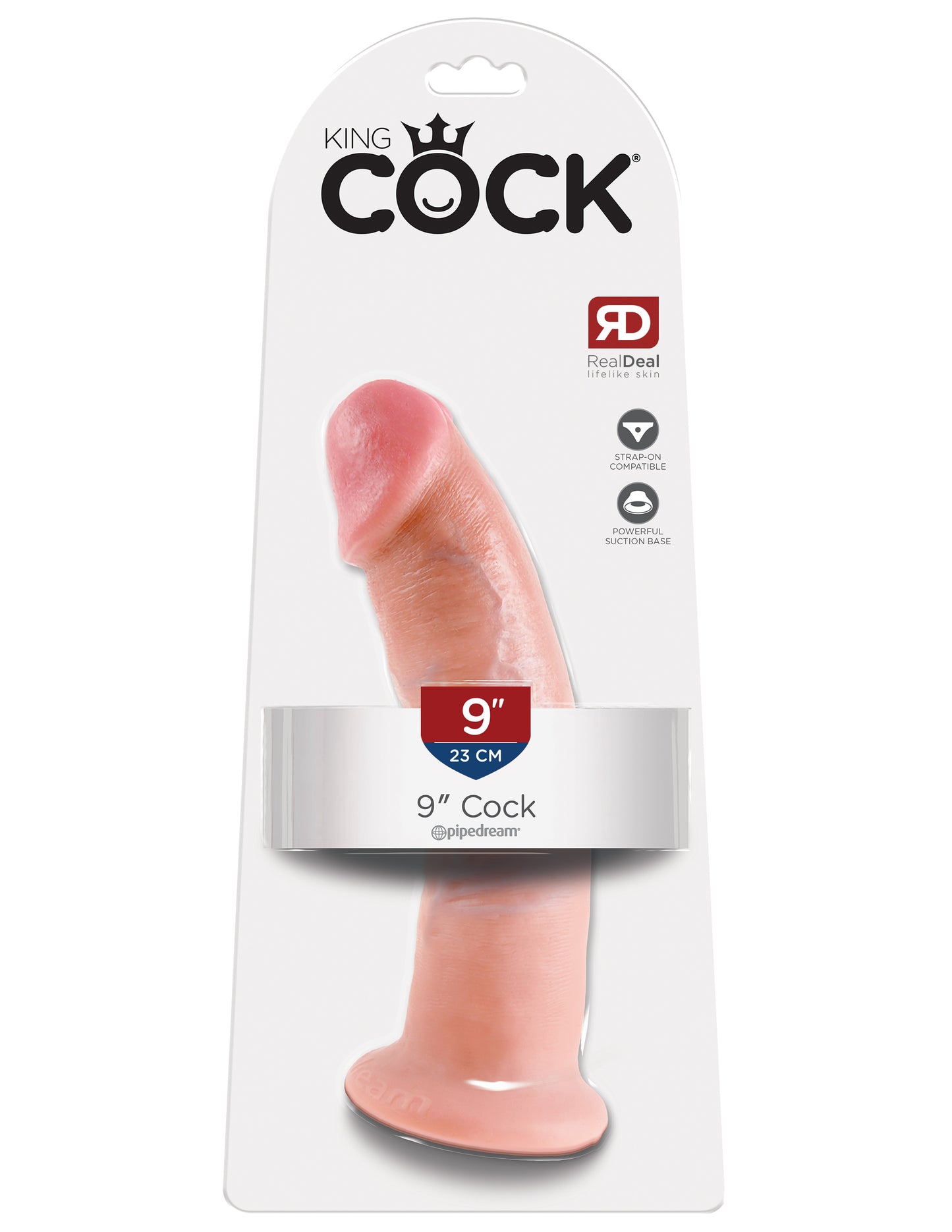 Pipedream King Cock 9-Inch Dildo - Realistic Flesh Color