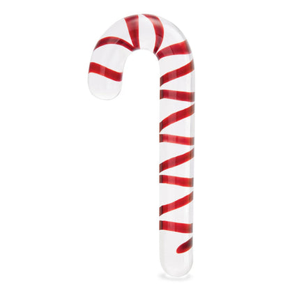 Electric Novelties Candy Cane Dream 7.5" Glass Dildo - Clear