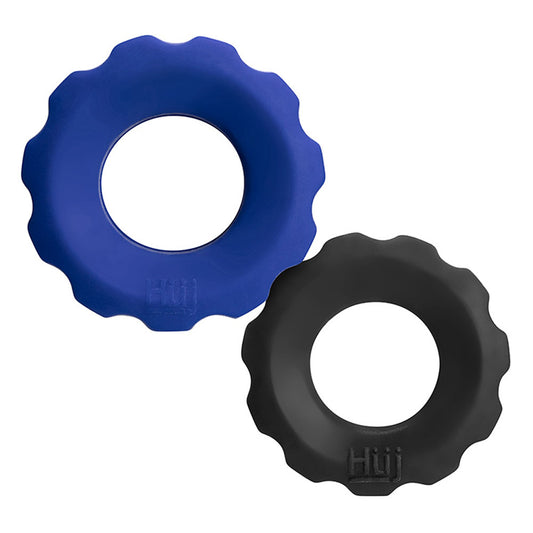 Hunkyjunk Cog 2 C-Ring - Super-Stretchy Design - Cobalt / Tar