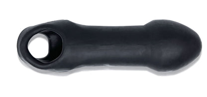 Oxballs Double Thruster - Silicone Strap-On Cock Sling for Double Penetration - Black