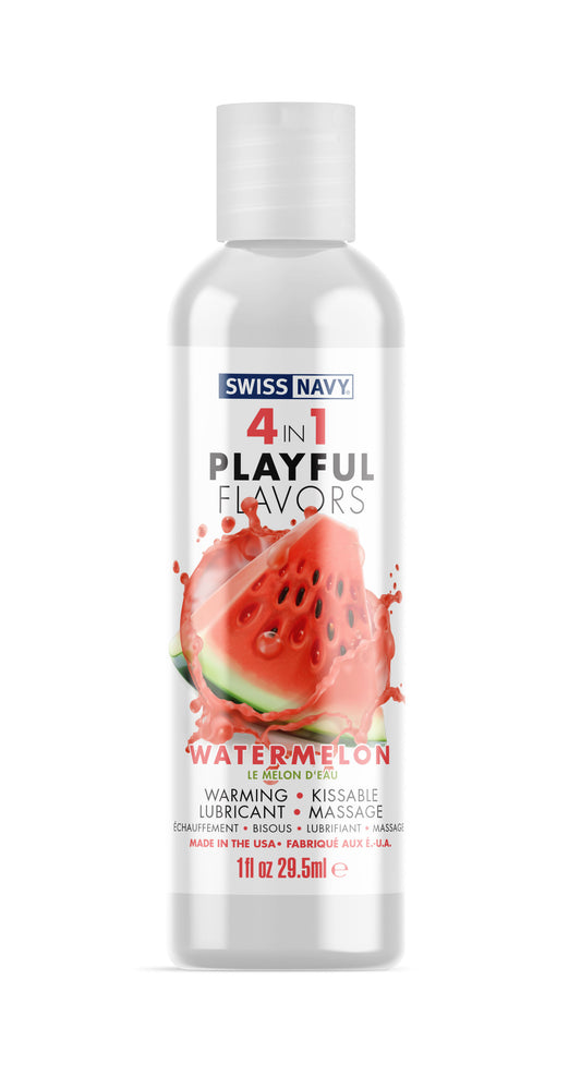Swiss Navy 4-in-1 Playful Flavors - Watermelon 1 Oz
