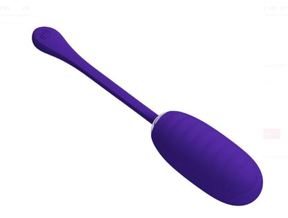 Kirk Rechargeable Vibrating Egg - Purple - 12 Vibration Settings