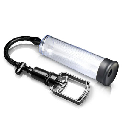Curve Toys Amp Up Penis Pump with Pull Rod - Clear