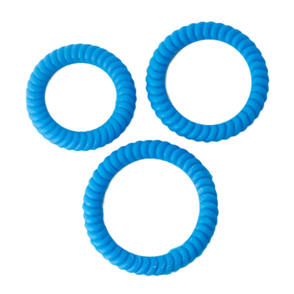 Nasstoys Ram Ultra Cocksweller – Silicone Rings for Stacking – Blue