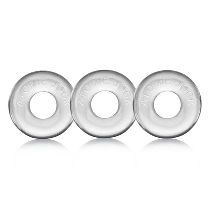 Oxballs Ringer 3-Pack Do-Nut-1 Cockrings – Clear