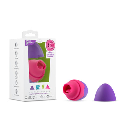 Blush Aria Flutter Tongue Vibrating Stimulation Device - Purple