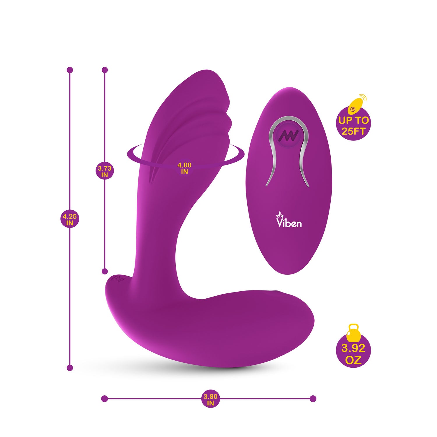 Epiphany Dual Motor Clitoral Rollerball Panty Vibe - Berry