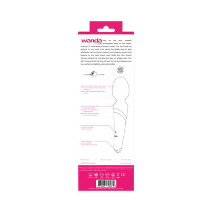 VeDO Wanda Rechargeable Wand - Powerful Multi-Function Vibrator in Foxy Pink