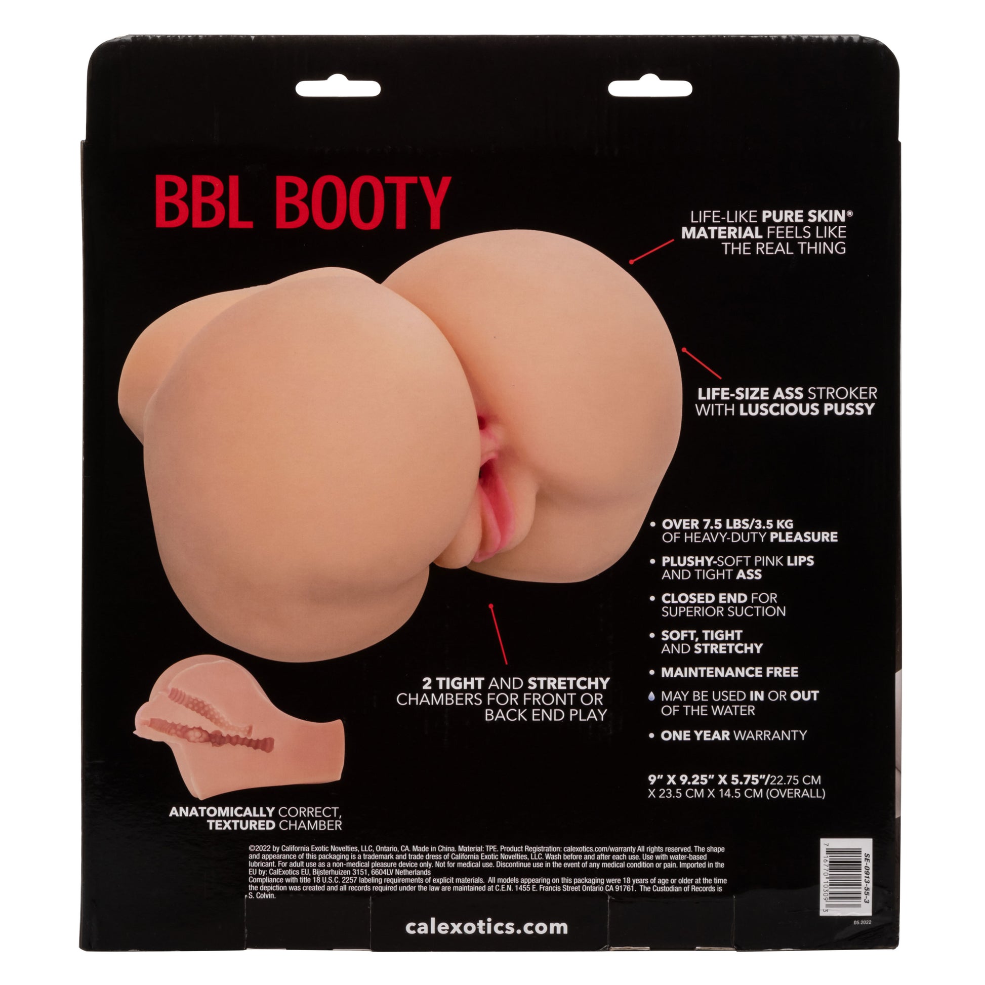 CalExotics Stroke It BBL Booty – Realistic Stroker – Ivory
