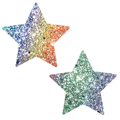 Super Sparkle Rock Kandi Chunky Rainbow Glitter Starry Nights Nipztix Pasties