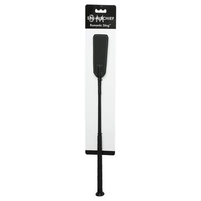 Sportsheets Romantic Sting Crop - Black - Impact Tool