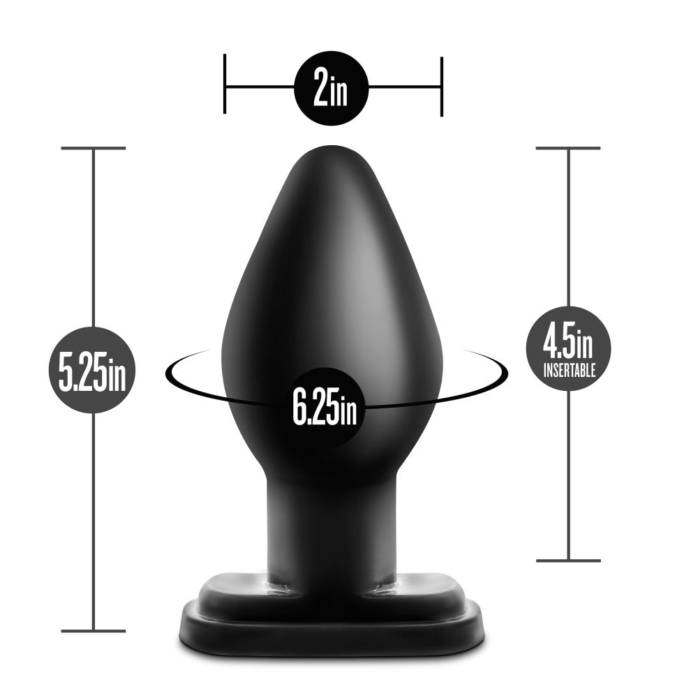 Anal Adventures XL Plug – Black – Tapered Anal Plug for Enhanced Exploration