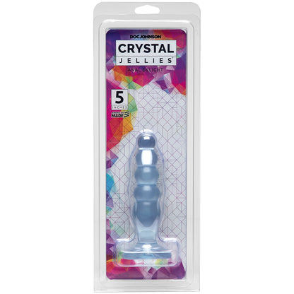 Doc Johnson Crystal Jellies Anal Delight - Graduated Anal Plug - Clear