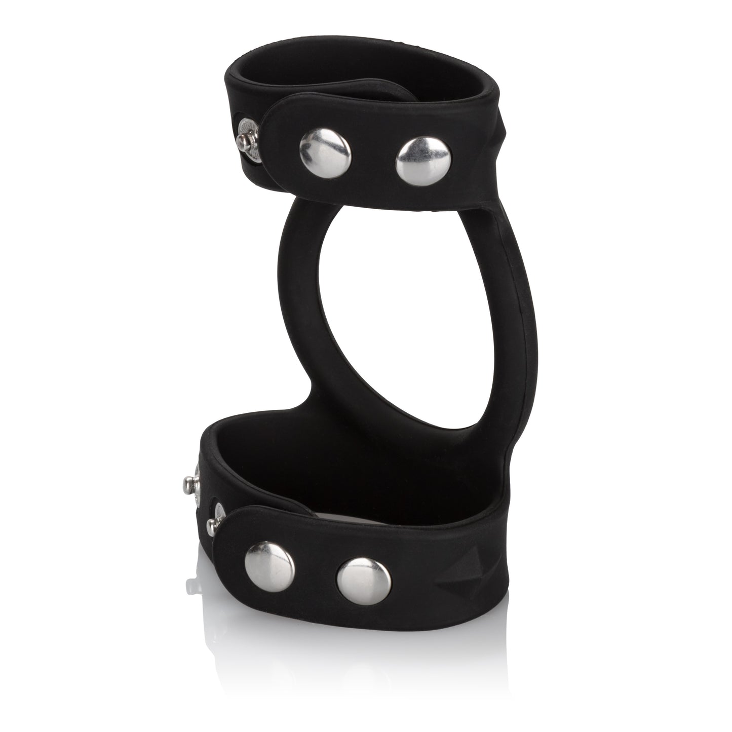 CalExotics Silicone Tri-Snap C & B Cage – Adjustable Black Silicone Enhancement Device