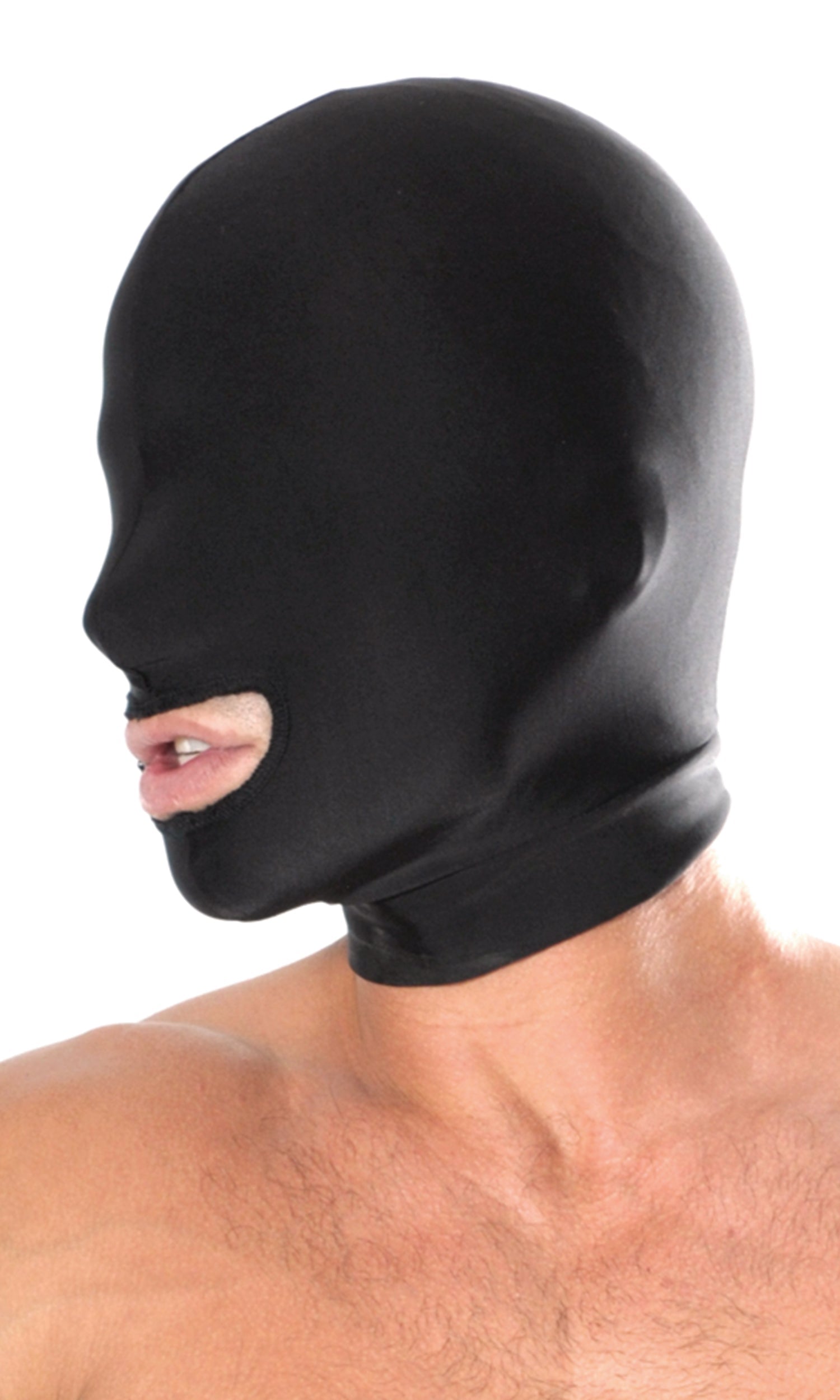 Pipedream Fetish Fantasy Series Spandex Open Mouth Hood – Black