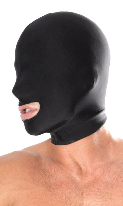 Pipedream Fetish Fantasy Series Spandex Open Mouth Hood – Black