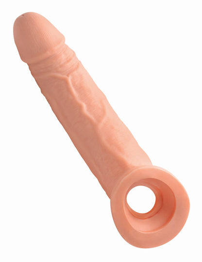 XR Brands Ultra Real 1 Inch Solid Tip Penis Extension - Beige