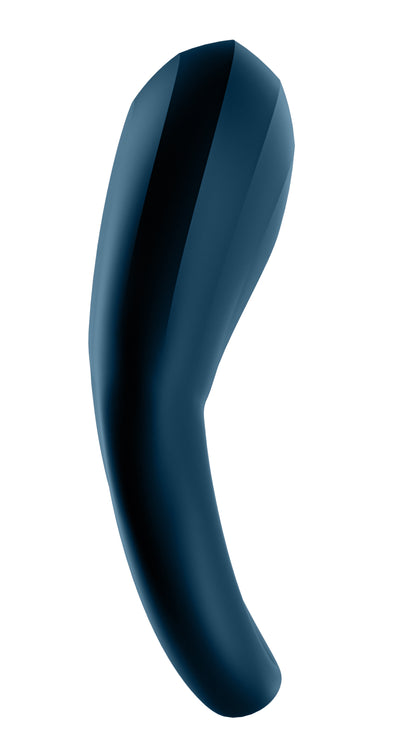 Satisfyer Epic Duo Penis Ring with Clitoral Stimulator – Dark Blue