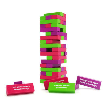 Creative Conceptions Tower of Pleasure Couples Tumbling Game – Multi-Color