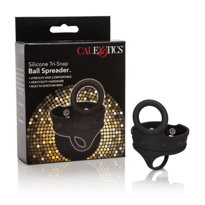 CalExotics Silicone Tri-Snap Ball Spreader – Adjustable Black Ball Spreader