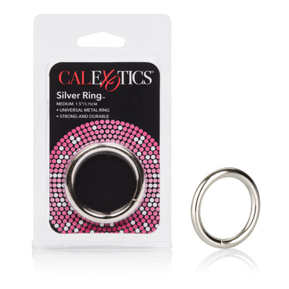 CalExotics Silver Ring - Medium Steel Ring with Silver Plating