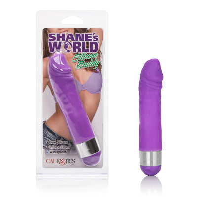 CalExotics Shane's World Silicone Buddy - Multi-Speed Waterproof Vibrator - Purple