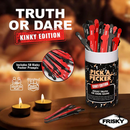 Pick a Pecker Kinky Truth or Dare Cards – Black