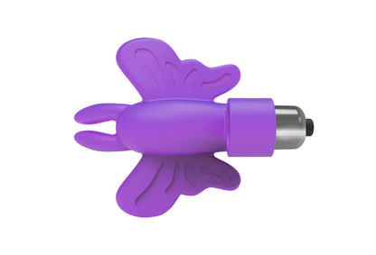 The 9's Flirt Finger Butterfly Finger Vibrator – Purple – Multi-Function, Multi-Speed